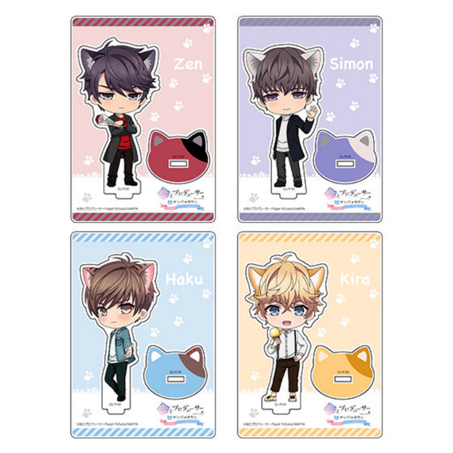  A3 Koi to Producer ~ EVOL x Love ~ 11 Zen Wishes for Chiro  [Official Illustration] Character Acrylic Figure : Toys & Games