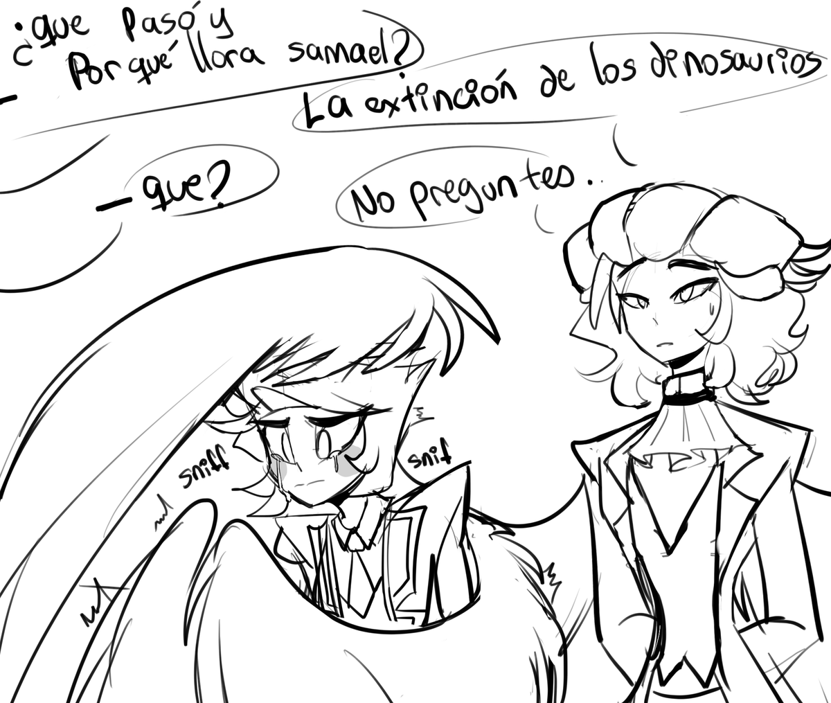 Noi_Mirage's tweet photo. Hace rato que no dibujaba a los ángeles jsjs ya los extrañaba un poco xd
bueno, en fín, un dibujo rápido de samael y miguel
#HazbinHotel #hazbin_hotel #HazbinHotelOC https://t.co/r2NpBjRojn