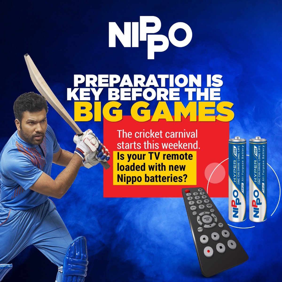 Get ready for a power-packed performance with your favourite energy powerhouse #nippobatteries
#nipponindia #nippopower #madeinindia #IPL2020