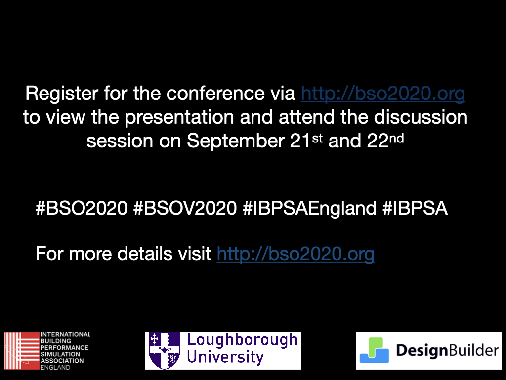 #BSOV2020 #countdown -  3 more days to go!

Here is an overview of the conference session on - Advances in Building Simulation Tools 

Register via bso2020.org/index.html#reg……

For more info visit bso2020.org