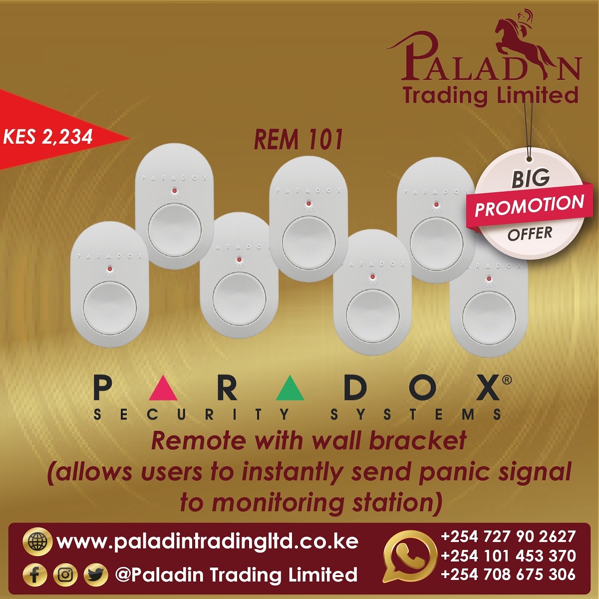 paladin_trading's tweet image. Spend your Friday with style , get amazing offers from us. This remote pendant is a minimalistic, water-resistant  remote. Get a full package from your trusted security experts. #fridayoffers😍❤️ #securitysolutions  #paradoxsecuritysystems #fridayflashgiveaway #FridayFeeling