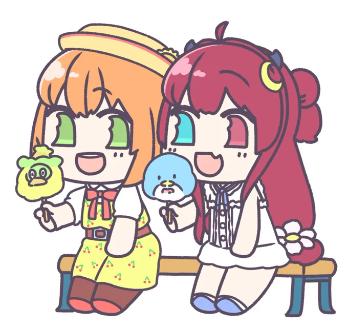 ロアちゃんとひまちゃんのふわふわデート
 #ロアート
#ひまあーと 