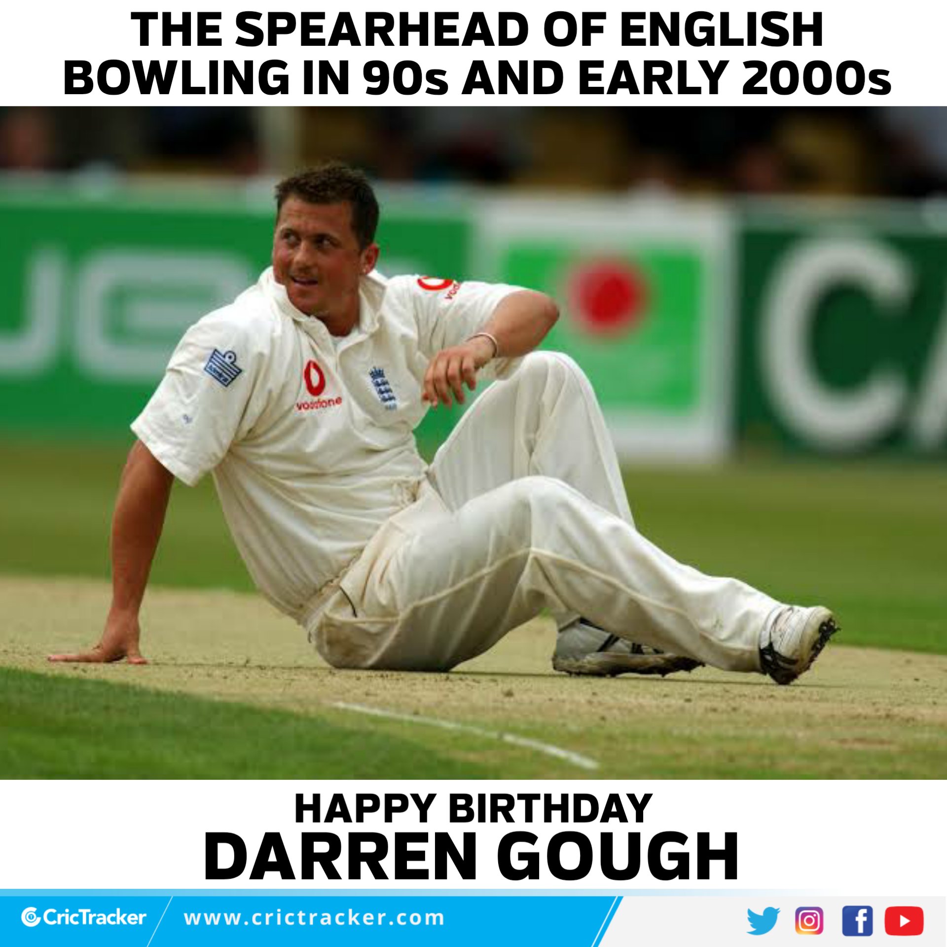 Join us in wishing a very Happy Birthday to Darren Gough.    