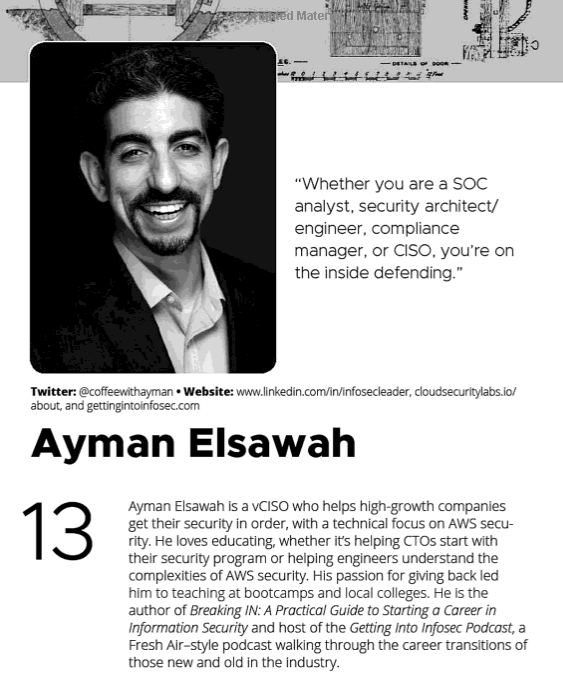 Ayman Elsawah ☕👋🏼 (@coffeewithayman) on Twitter photo Honored, excited, and feeling blessed to be listed in the <a href="/TribeOfHackers/">Tribe of Hackers</a> Blue Team Edition!
Thank you <a href="/marcusjcarey/">Marcus J. Carey</a>, <a href="/jen_jin/">金天</a> and the whole team for your work. #tribeofhackers
Thanks to ALL blue teamers out there. #teamawesome
amazon.com/Tribe-Hackers-… Honored, excited, and feeling blessed to be listed in the <a href="/TribeOfHackers/">Tribe of Hackers</a> Blue Team Edition!
Thank you <a href="/marcusjcarey/">Marcus J. Carey</a>, <a href="/jen_jin/">金天</a> and the whole team for your work. #tribeofhackers
Thanks to ALL blue teamers out there. #teamawesome
amazon.com/Tribe-Hackers-…