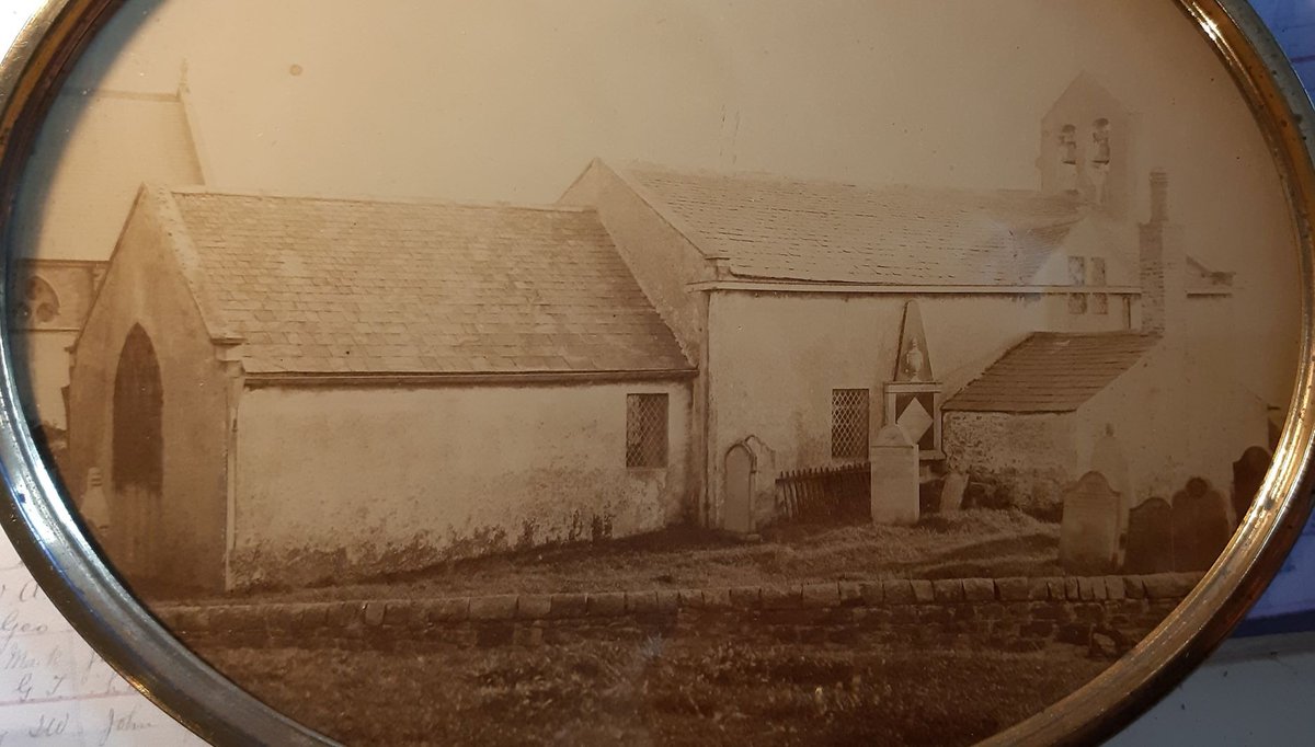 Can you identify this mystery church? This picture was framed by Wilson's Stationery, Wall Paper &amp; Picture Frame Warehouse &amp; Fine Art Gallery "Show Rooms of Paintings and Fancy Goods" on King Street in Whitehaven according to the back. We'd love to know if you recognise it.