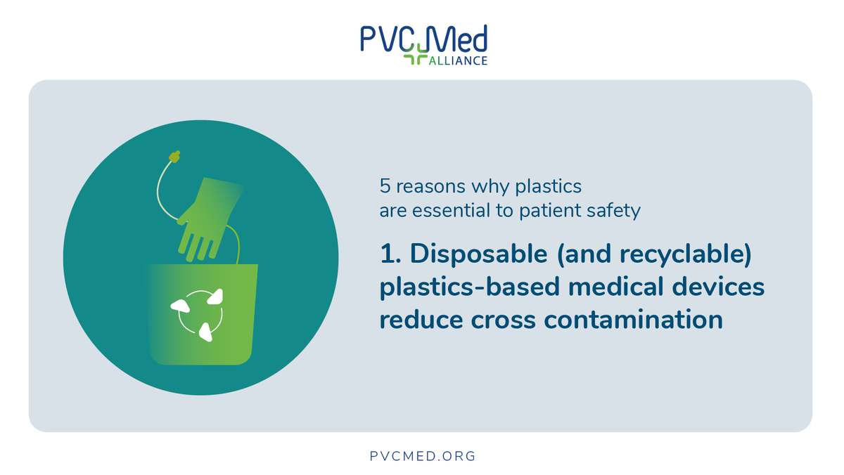 vinylplushealth's tweet photo. Why are plastics essential to #patientsafety? 

Reason1⃣

Disposable (and recyclable) plastics-based #medicaldevices reduce cross contamination

Learn more👇

https://t.co/CZ4VSRvcRQ https://t.co/098vKS9o8l