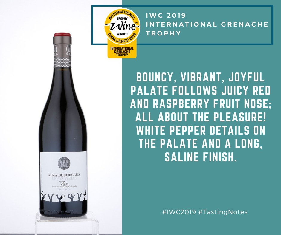 Celebrating #grenacheday with the #IWC2019 International Grenache Trophy won by Alma De Forcada Garnacha Cepas Viejas, 2017 from Bodegas Forcada S.L. bit.ly/2DXSuDN #IWC2020 Still time to enter #IWCCanopy #garnacha #wine #spain #rioja <a href="/grenache_global/">Grenache Association</a> <a href="/WinesofGarnacha/">European Garnacha / Grenache</a>