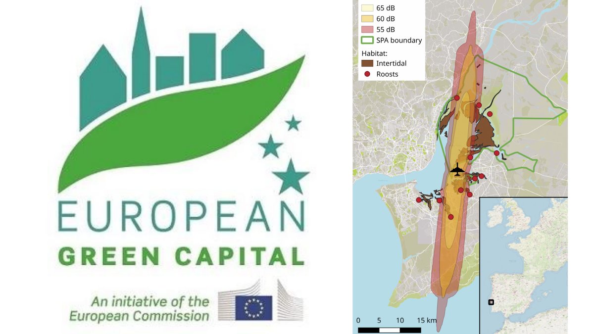 Ironically,  #Lisbon holds the banner of  @EU_GreenCapital, which was awarded also due to its proximity with the Tagus estuary Nature Reserve. A protected area that will be DISRUPTED BY AIRCRAFTS FLYING BELOW 200 METERS, if the  #airport is built… #conservation[7/12]