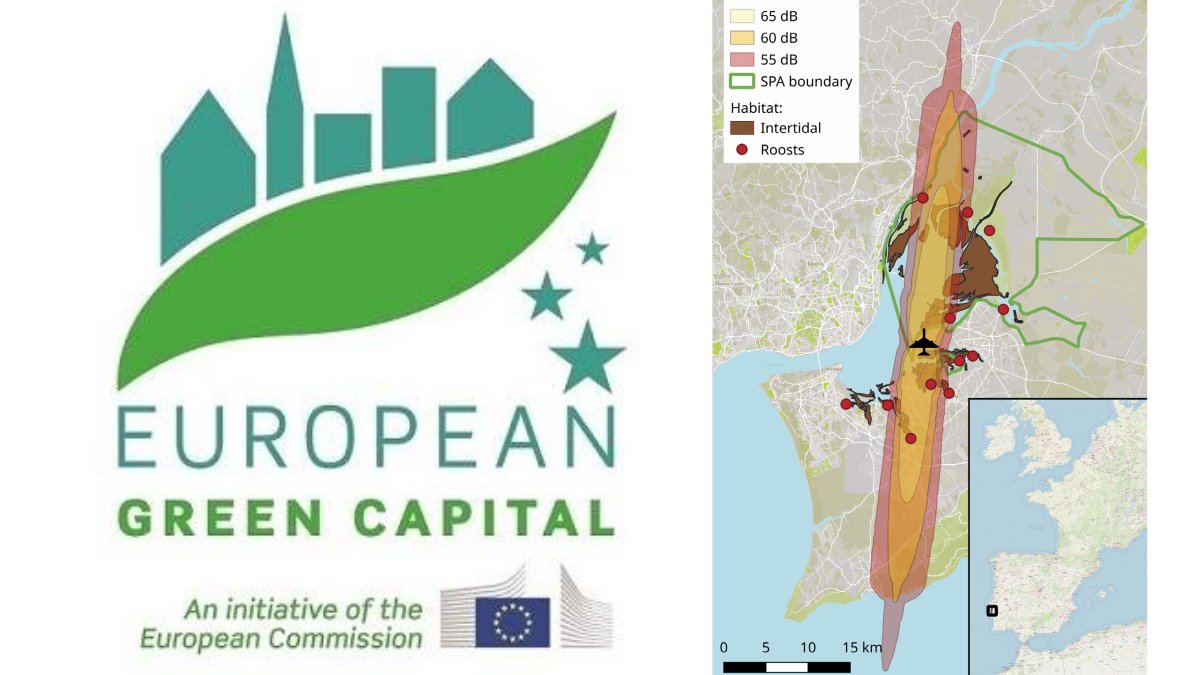 Ironically,   #Lisbon holds the banner of  @EU_GreenCapital, which was awarded also due to its proximity with the Tagus estuary Nature Reserve. A protected area that will be DISRUPTED BY AIRCRAFTS FLYING BELOW 200 METERS, if the   #airport is built…  #conservation[7/12]