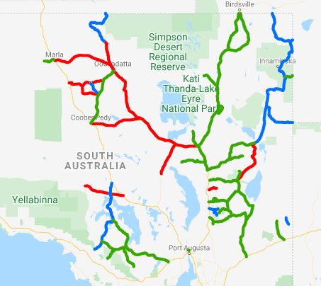 Nature Maps South Australia Sa Infrastructure & Transport On Twitter: "Get The Latest Outback Road  Closure And Restriction Info At Https://T.co/Kabyvlus6D. Map As At 3.50Pm  Friday 18 September. Https://T.co/Z7Txwz8Jtr" / Twitter