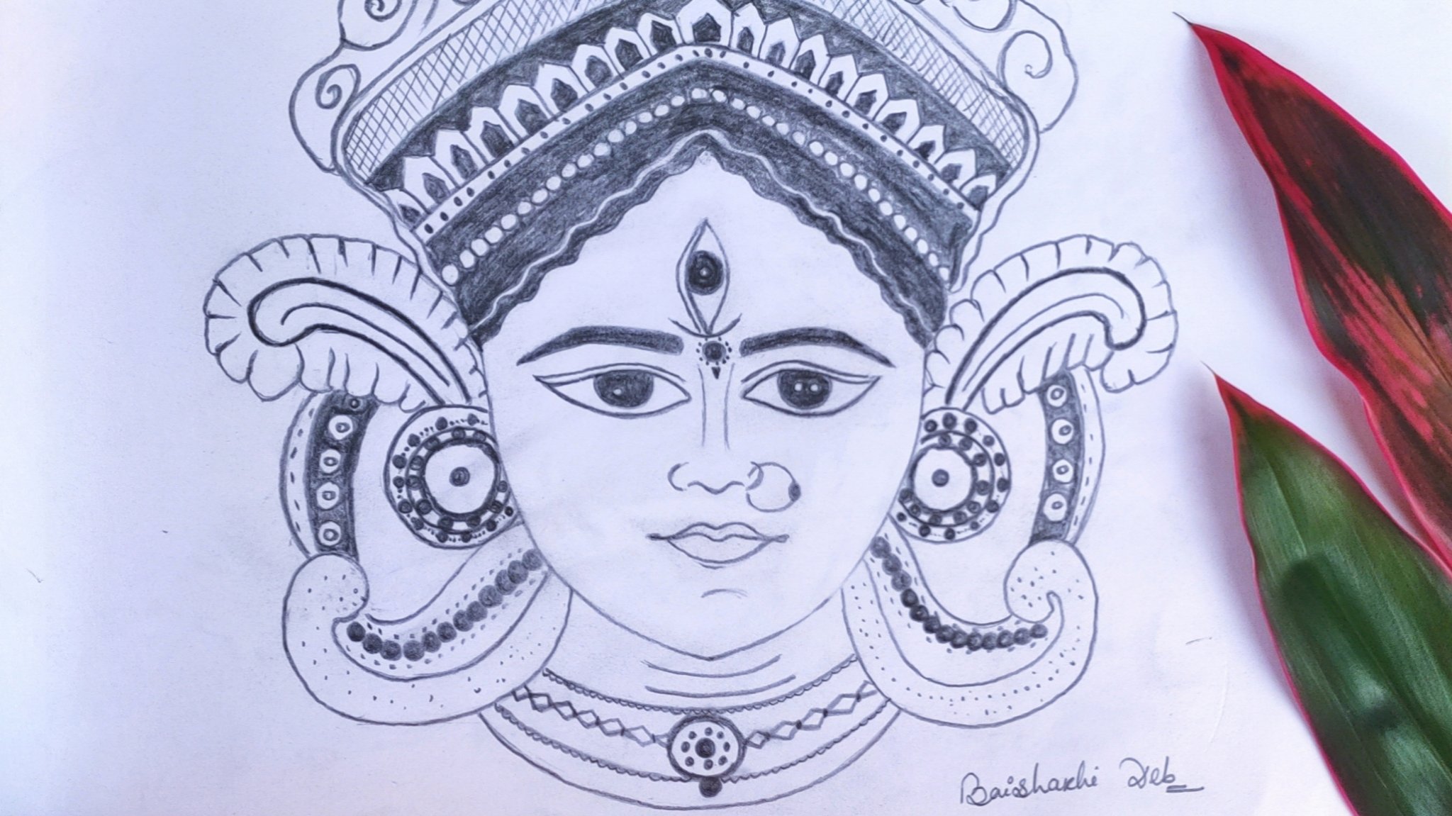 1766 Durga Sketch Images Stock Photos  Vectors  Shutterstock