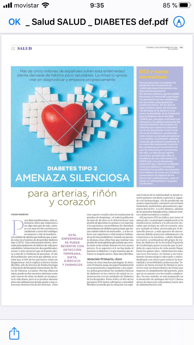 Existen otras pandemias en el siglo XXI como la diabetes tipo 2, muchas veces silentes (como la COVID) con mucha mayor mortalidad, especialmente por causas CV. Para su tratamiento estilo de vida y especialmente fármacos que reduzcan riesgo CV y renal ⁦⁦<a href="/almucastro01/">Almudena Castro Conde</a>⁩