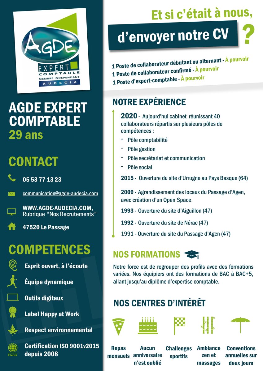 AgdeCom's tweet image. 🛑 RECRUTEMENT 🛑
AGDE recherche activement les futurs membres de son équipe !

Pour envoyer vos CV c'est par ici ️⬇️
                 careers.werecruit.io/fr/agde

Pour voir le nôtre c'est par là ⤵️