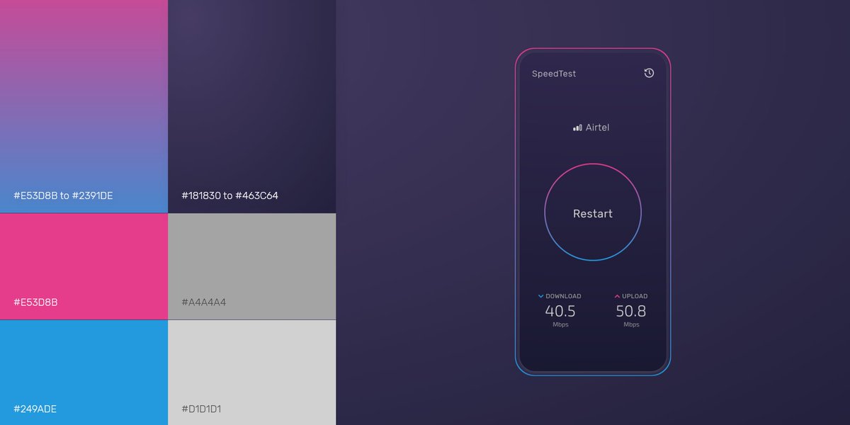 sandhya_subram's tweet photo. Inspired my @Lindsey_design to share color palettes of a few of my designs 💙
I haven't been able to work on pet projects this week, so I thought I will share this instead :)
Check out https://t.co/r2B5c6iL1z for more 

#uidesign #design #uxdesign #createwithadobexd https://t.co/yNu7khxyQC