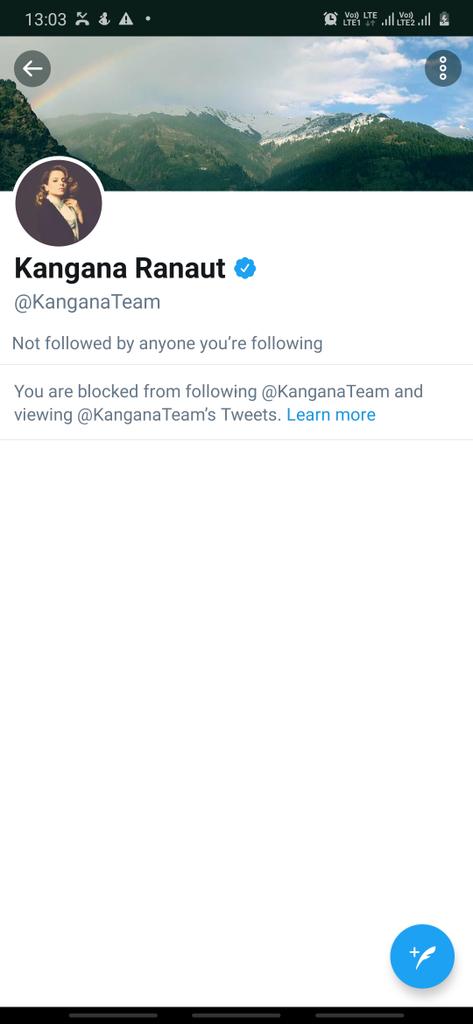 So here is the latest update . @KanganaTeam has deleted all the 'threatening' tweets and has blocked me !! 

I stand by my story ! Long live Democracy !! 

Thank you all for the support !! 

#KanganaRanaut