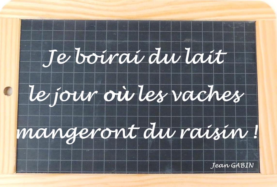 La citation du jour : "Je boirai du lait le jour où les vaches mangeront du raisin !" 😊

#covigneron #citationvin #citationcuisine #vin #vins