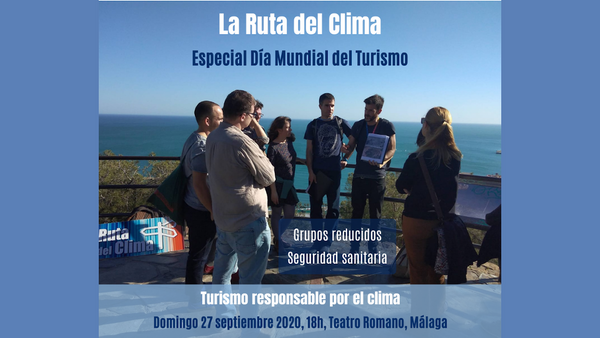 ¡Vuelve la Ruta del Clima! Con motivo del #DíaMundialdelTurismo y apostando por un modelo de #TurismoResponsable se realizará un interesante tour el domingo, día 27 de septiembre, en el que conocerás conocer Málaga desde un ángulo diferente :D bit.ly/3mEKucD
