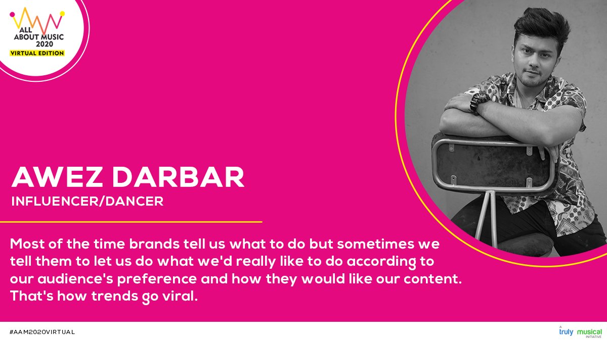 Awez Darbar at #AAM2020VIRTUAL spoke about the importance of understanding the audience's preference. 

A @MusicalTruly initiative

#AllAboutMusic2020 #AAM2020Virtual #TrulyMusical #Musicbiz #Musicbusinesstips #Musicbusiness101