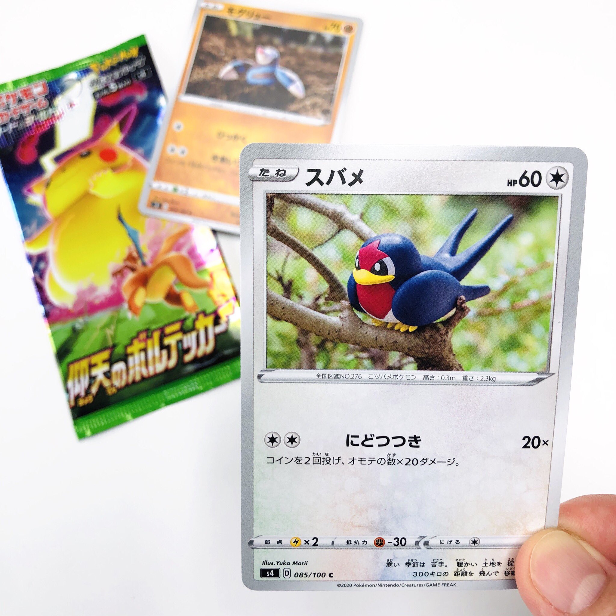 森井ユカ Yuka Morii たねポケモンの スバメ を焼いて固める樹脂粘土で作りました ソード シールド拡張パック 仰天のボルテッカー に入っている カモよ 我的新寶可夢卡发售的 The New Pokemon Card Has Gone Out ポケモンカード ポケカ