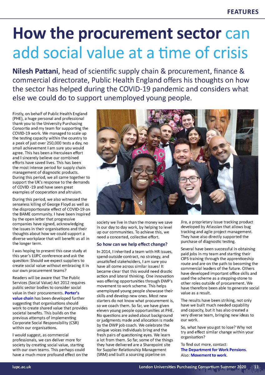 ukupc's tweet photo. How can the procurement sector add social value in a time of crisis?
Well, read this article from @lupconsortium to see how the sector has helped during the #COVID19 #pandemic and what else could be done to support unemployed young people
#procurement #support #LUPC https://t.co/7djFqmwUuw