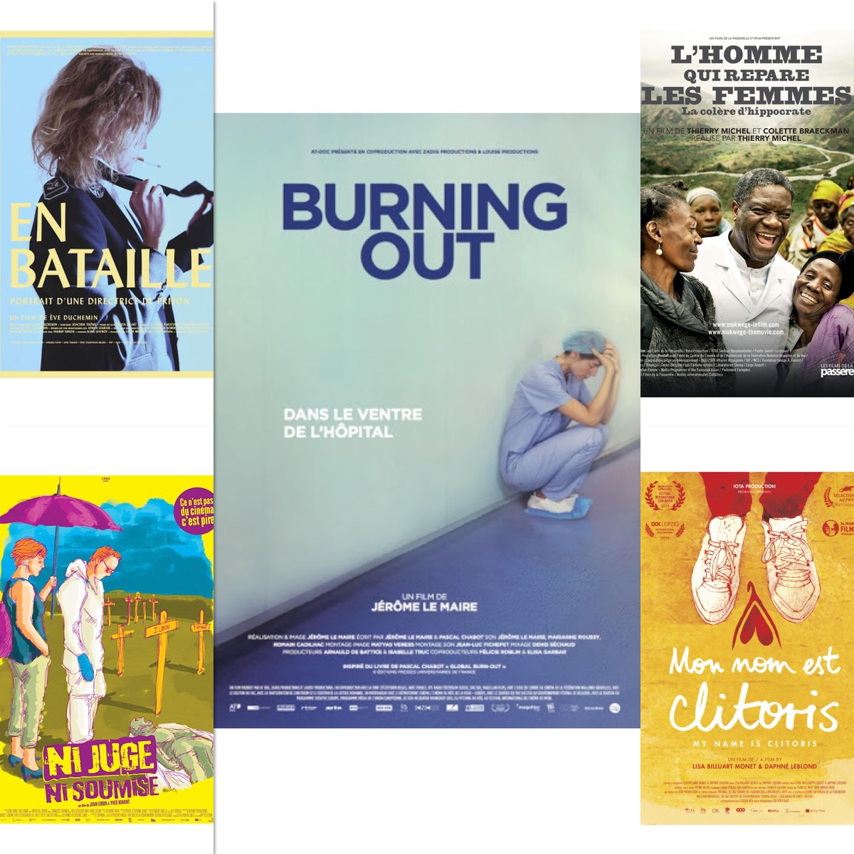 WB_Maroc's tweet photo. J-3 #Festival du #Cinéma WB
5 #filmsdocumentaires
Ni juge ni soumise-Jean Libon&Yves Hinant
Burning Out-Jérôme Le Maire
Mon nom est clitoris-Daphné Leblond&Lisa Billuart
En bataille, portrait d’une directrice de prison-Eve Duchemin
L'homme qui répare les femmes-Thierry Michel https://t.co/spSGmrACzV