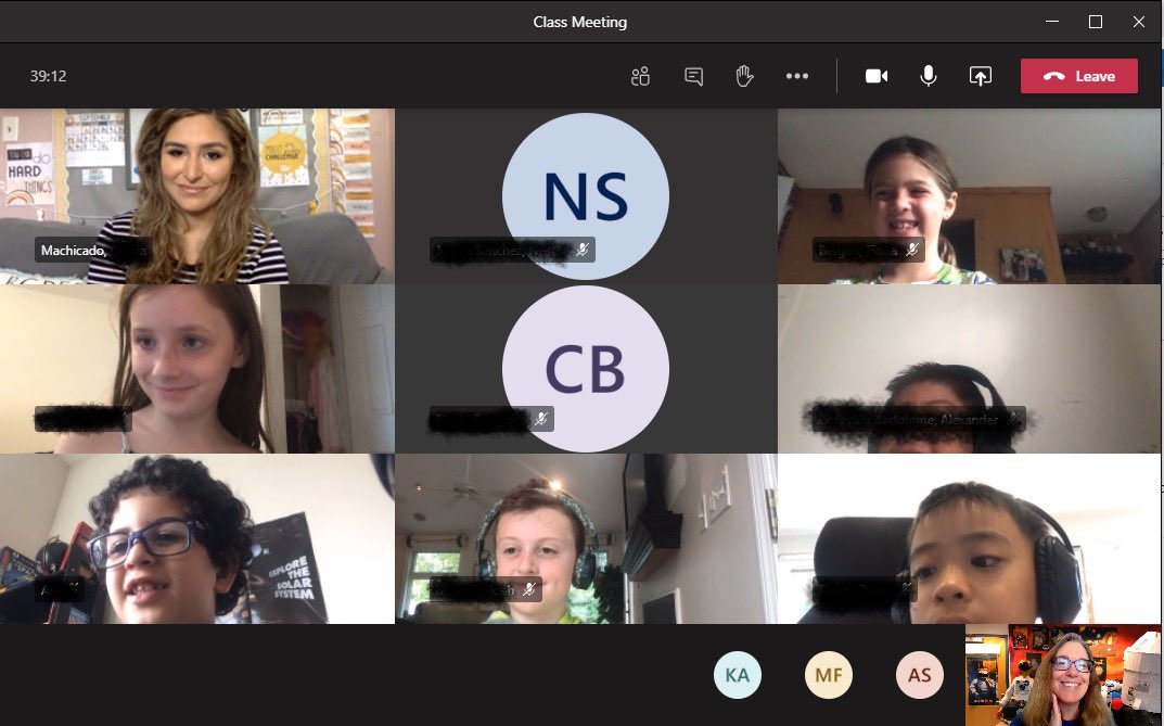 Barrett 2nd grade students and teachers Friday Morning Meeting, Greeting, Moon Movement and Tiger TV #KWBPride <a href="/Ms_Machicado/">Grecia Machicado</a> #school #class #community #distancelearning #MicrosoftTeams