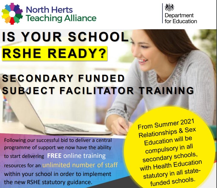 NHEdPartnership's tweet photo. Is your school RSHE ready?
Following our successful bid to deliver a central programme of support we now have the ability to start delivering  FREE online training resources for your school in order to implement the new RSHE statutory guidance.
Email admin@nhta.info for more info https://t.co/G1l2VZcvT2