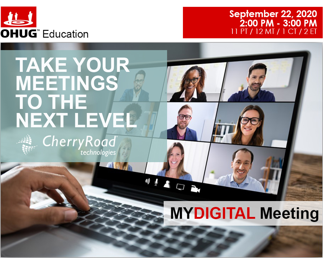Take your meetings to the next level! Learn how: lnkd.in/eTQqwzq MYDIGITAL MEETING solution. #OHUG #MYDIGITALMEETING #Webinar #educationtechnology