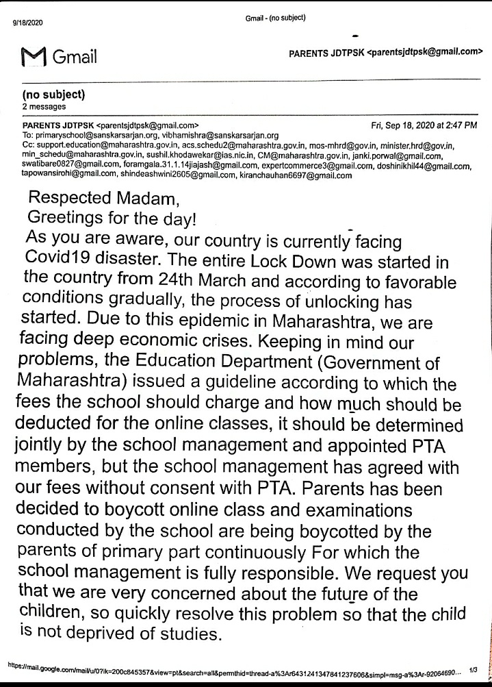Parents_JDTPSK (Mumbai) tweet media