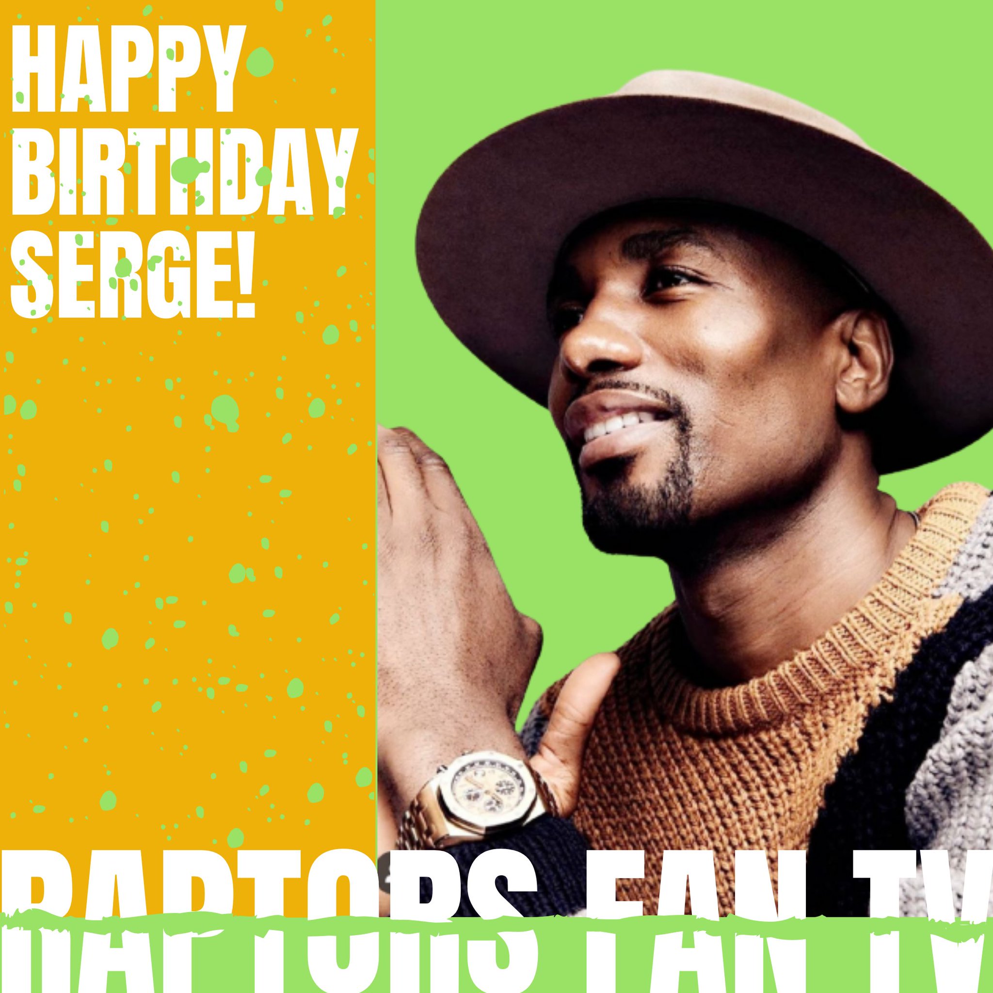 Happy Birthday to one of the greatest Raptor of all time, the one and only Mr. Serge Ibaka  