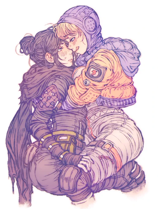 今週は遊ぶから過去絵まとめてお茶を濁すぞ!🦖 #ApexLegends 