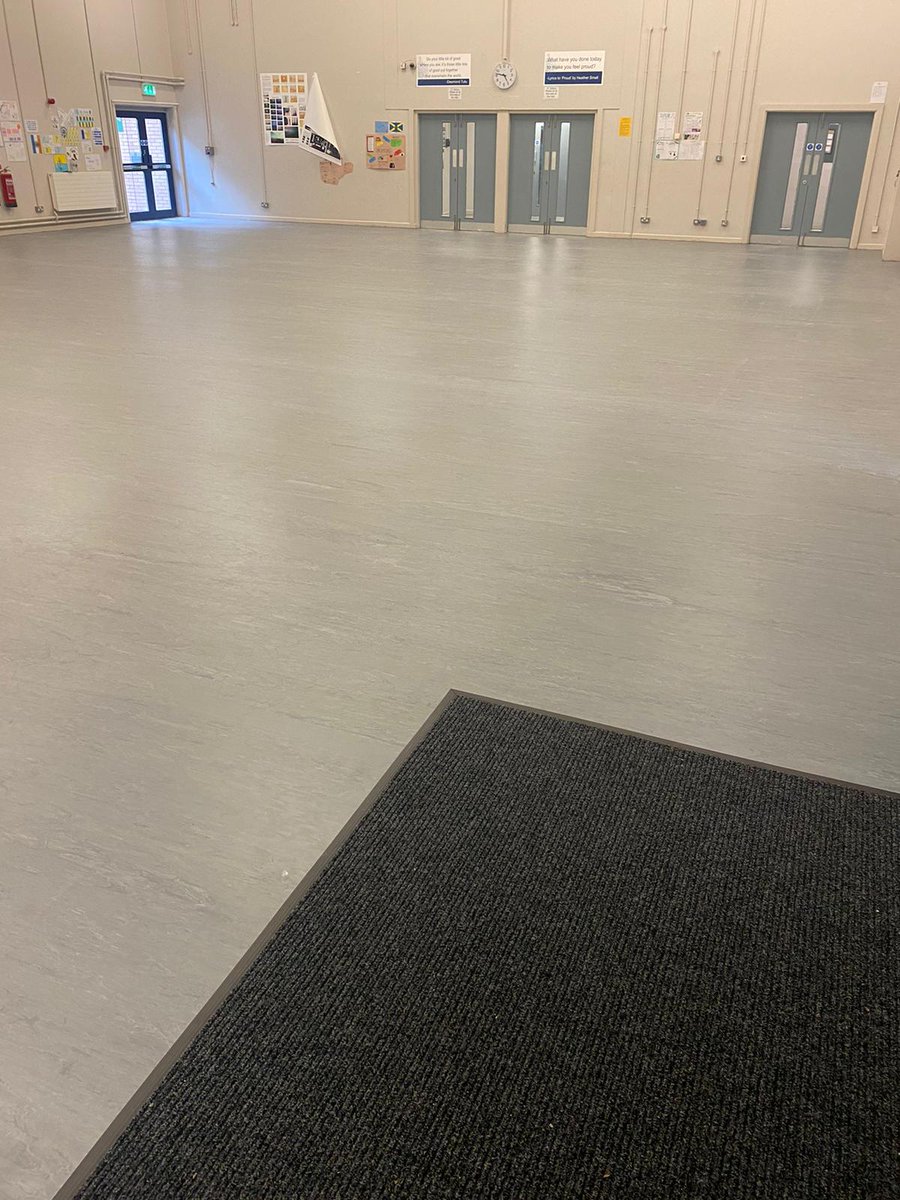 Recently installed <a href="/Polyflorltd/">Polyflor</a> XL PU for local secondary school #commercialflooring