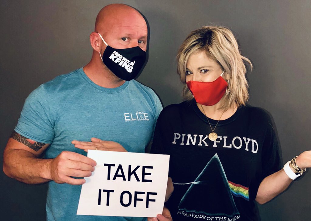 HELP - #BBiTM Debate! Brandon's Rule: "If you don't know 3 of their songs, you shouldn't wear their band tee!" @KellyOnKFIN says if it's cute, wear it! What do YOU think?