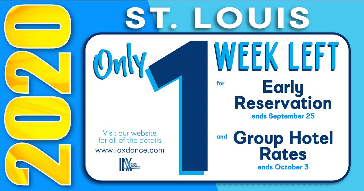 We can’t wait for IAX STL! Be a part of the experience! CONNECT. EXPLORE. THRIVE. Register now! https://t.co/4boJzPHy5i #IAXdance #dance #dancers #IAX #immerseartistsexperience https://t.co/VMLNxEOwRc