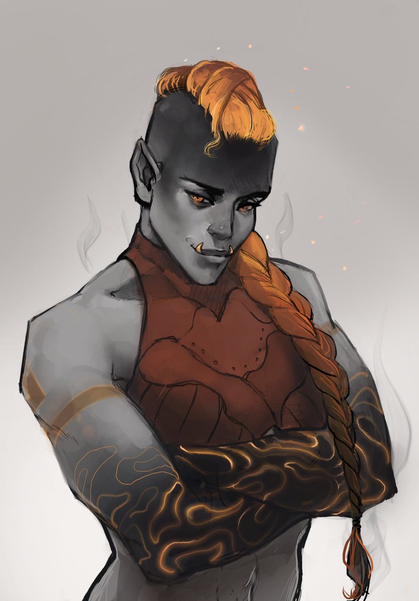 female half orc monk