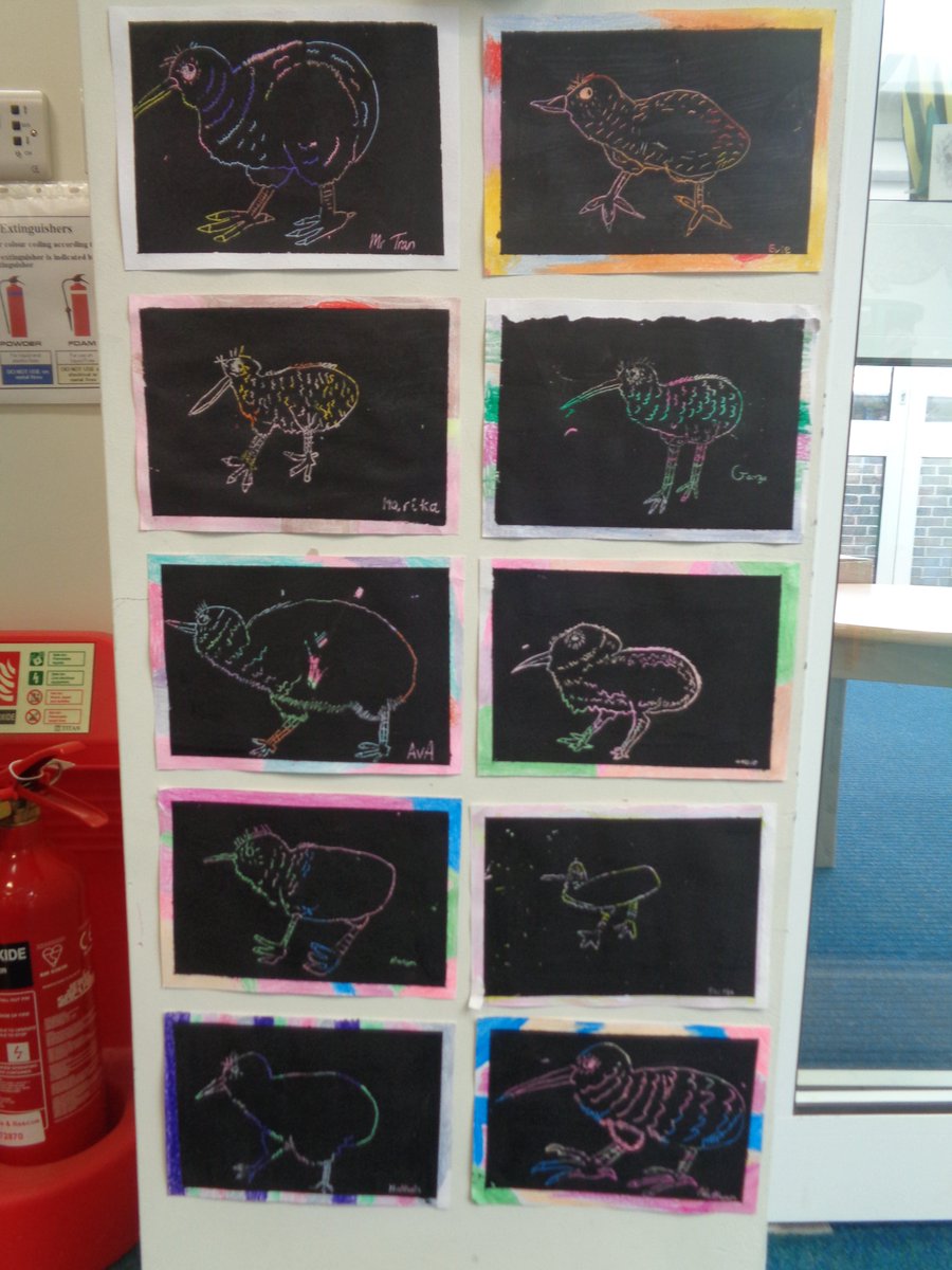 NMundhamSchool's tweet photo. Year 4 gave us these vibrant kiwis. https://t.co/AwMTUPOS8b