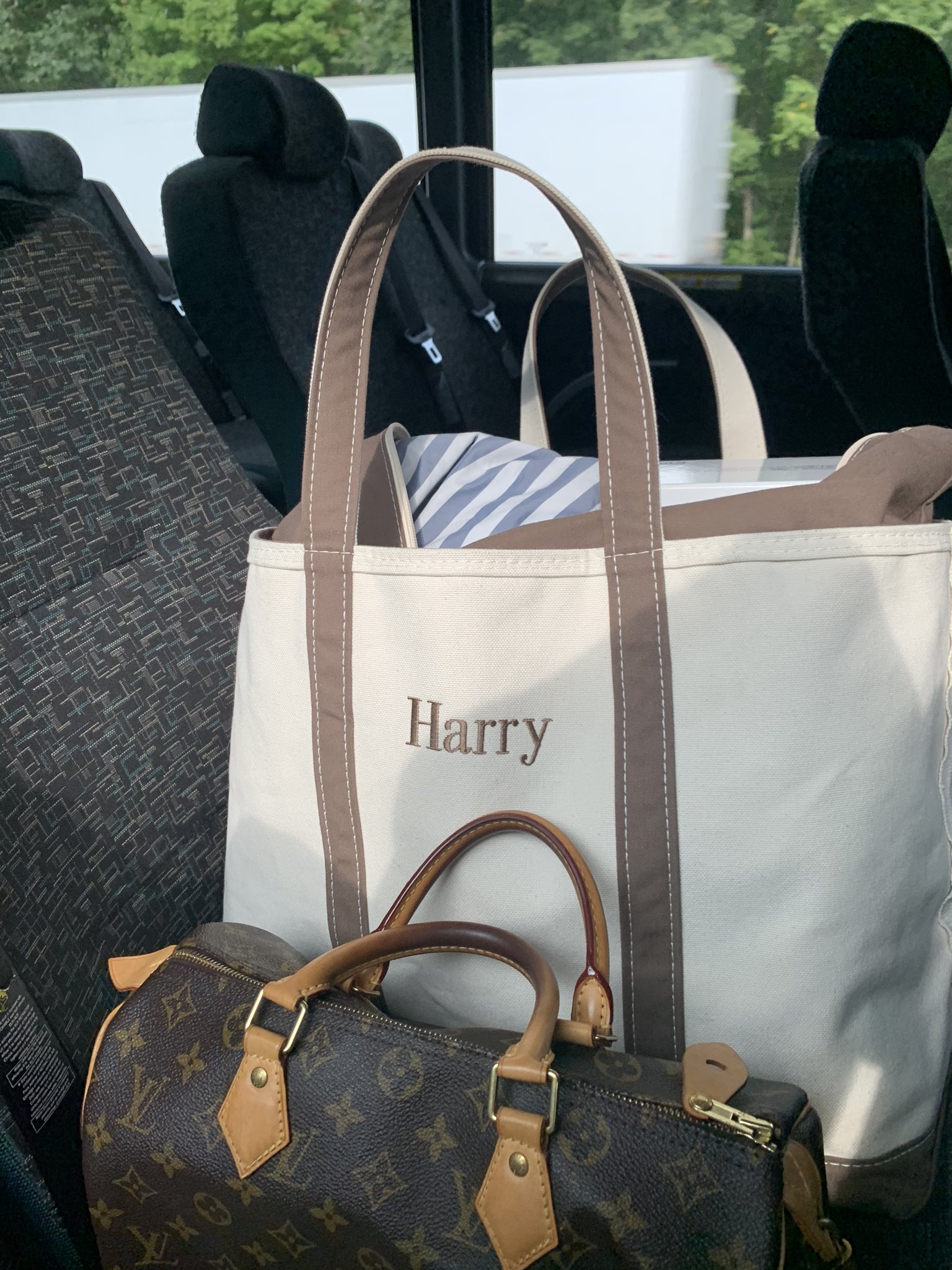 Harry Hill on X: Not the monogrammed LL Bean tote on an empty