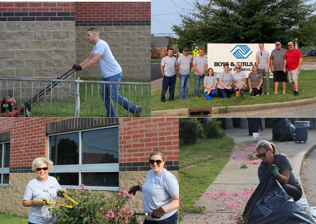 It's our #DayofSharing! We're celebrating 26 years of impact to our community through our Day of Caring events. Although we couldn't host our in-person event, dedicated partners like <a href="/BerryGlobalInc/">Berry Global</a> still volunteered this week (outdoors!) at <a href="/BgcEvansville/">BGC Evansville</a>. Thank you! #LiveUnited