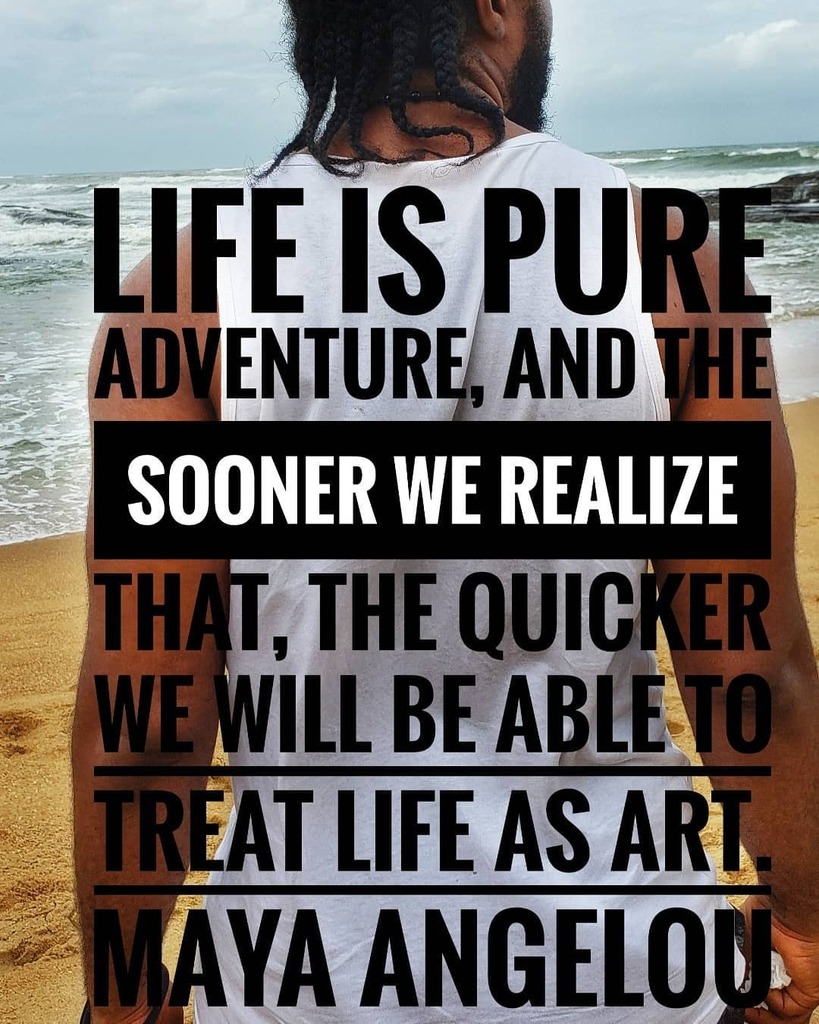 PapaGyete's tweet image. Life is pure adventure, and the sooner we realize that, the quicker we will be able to treat life as art. Maya Angelou.
.
.
.
#letslive #letsliveit instagr.am/p/CFR5sIMBL-_/