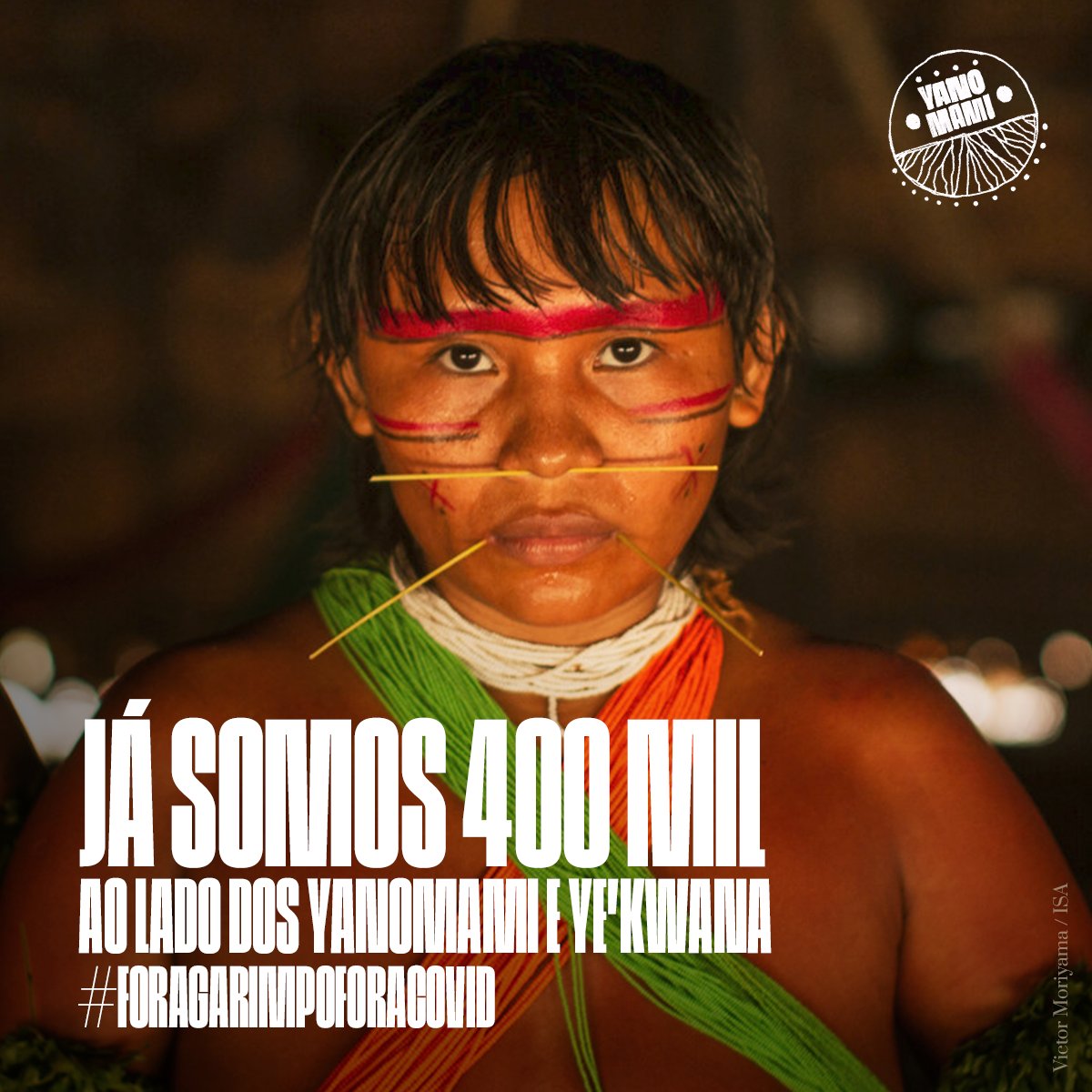 💪 Plus de 400 000 personnes ont entendu l'appel des Yanomami et Ye'kwana ! 

Mais nous devons continuer à faire pression sur le gouvernement jusqu'à ce que des mesures concrètes soient prises. 

🏹Signez, partagez, divulguez : minersoutcovidout.org