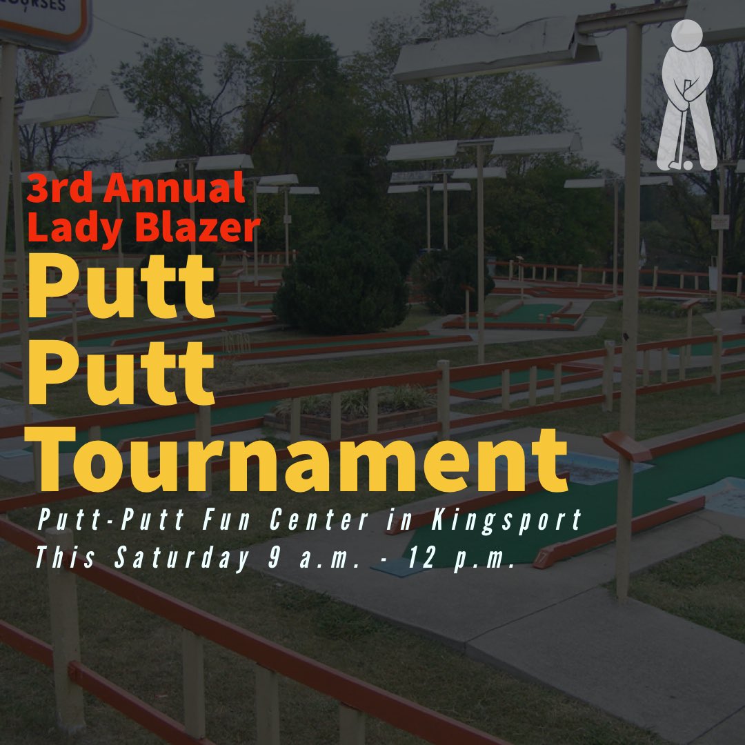 It’s here!!!!!!! Come one come all to the Lady Blazer Putt Putt Tournament! Saturday from 9-12 come out and play to support these girls. If you haven’t yet contact a player or coach to sign up. Or...walk up and register at the course. Teams of 3, $30 a team. See you there! 👍😬✊