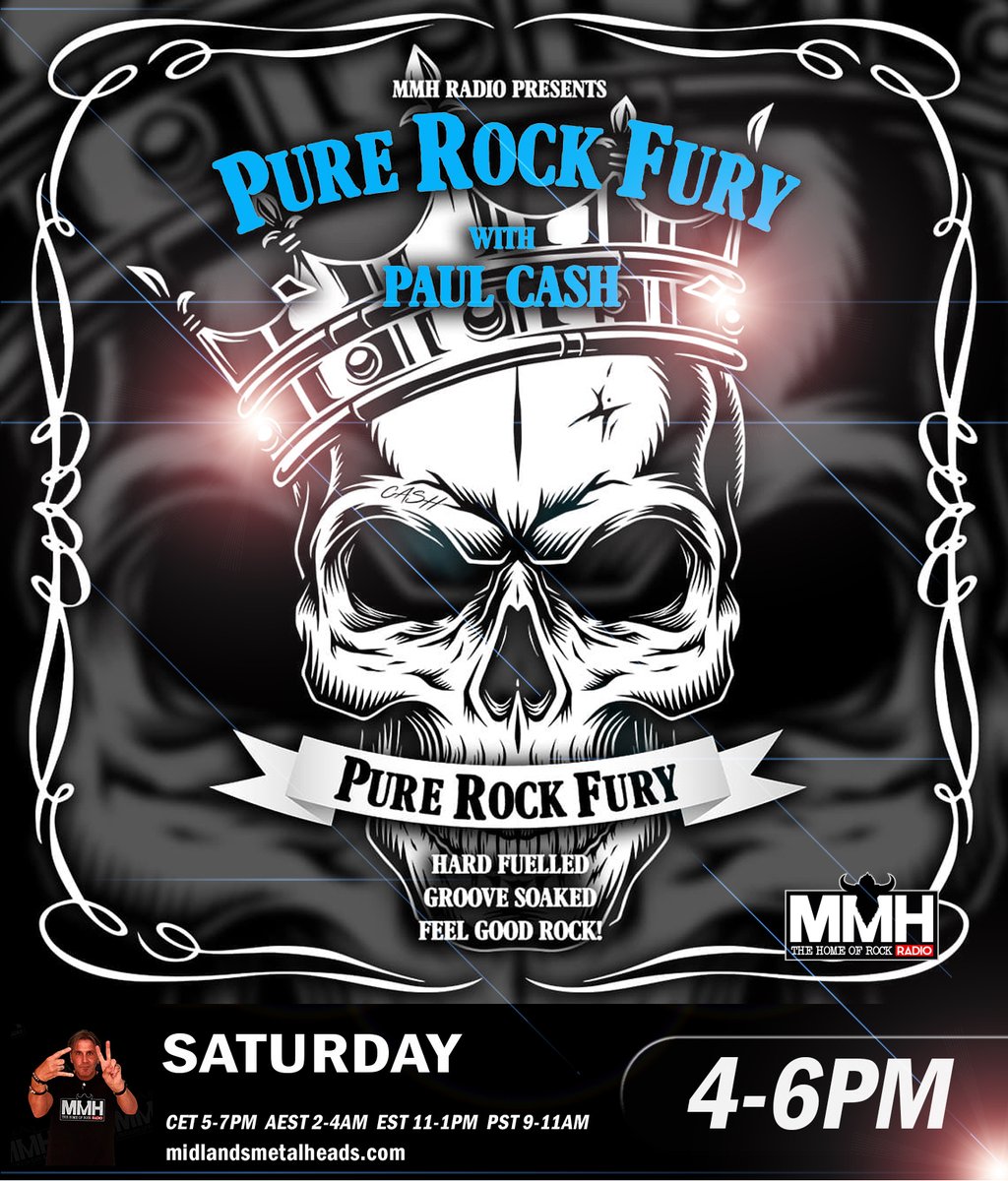 Pure Rock Fury w/ Paul Cash 4-6pm Saturdays on <a href="/MMH_Radio/">MMH - The Home Of Rock Radio</a> 
#1of2
13 new releases <a href="/MykeGrayMusic/">Myke Gray Musician</a>  <a href="/Icarusfallsband/">Icarus Falls</a> <a href="/TokyoTabooUK/">Tokyo Taboo</a> <a href="/GhostsofMen/">GhostsofMen</a> #TheAtomicBitchwax <a href="/Minefieldusa/">Minefield</a> <a href="/ThePinxATL/">The Pinx</a> <a href="/CoreyTaylorRock/">fuck your checkmark</a> <a href="/twinsoulsband/">The Twin Souls</a> #mykindofchaos  @Novustory <a href="/BackwoodsCreek/">.</a> 
<a href="/AheadInitiative/">ForgeAheadInitiative</a>