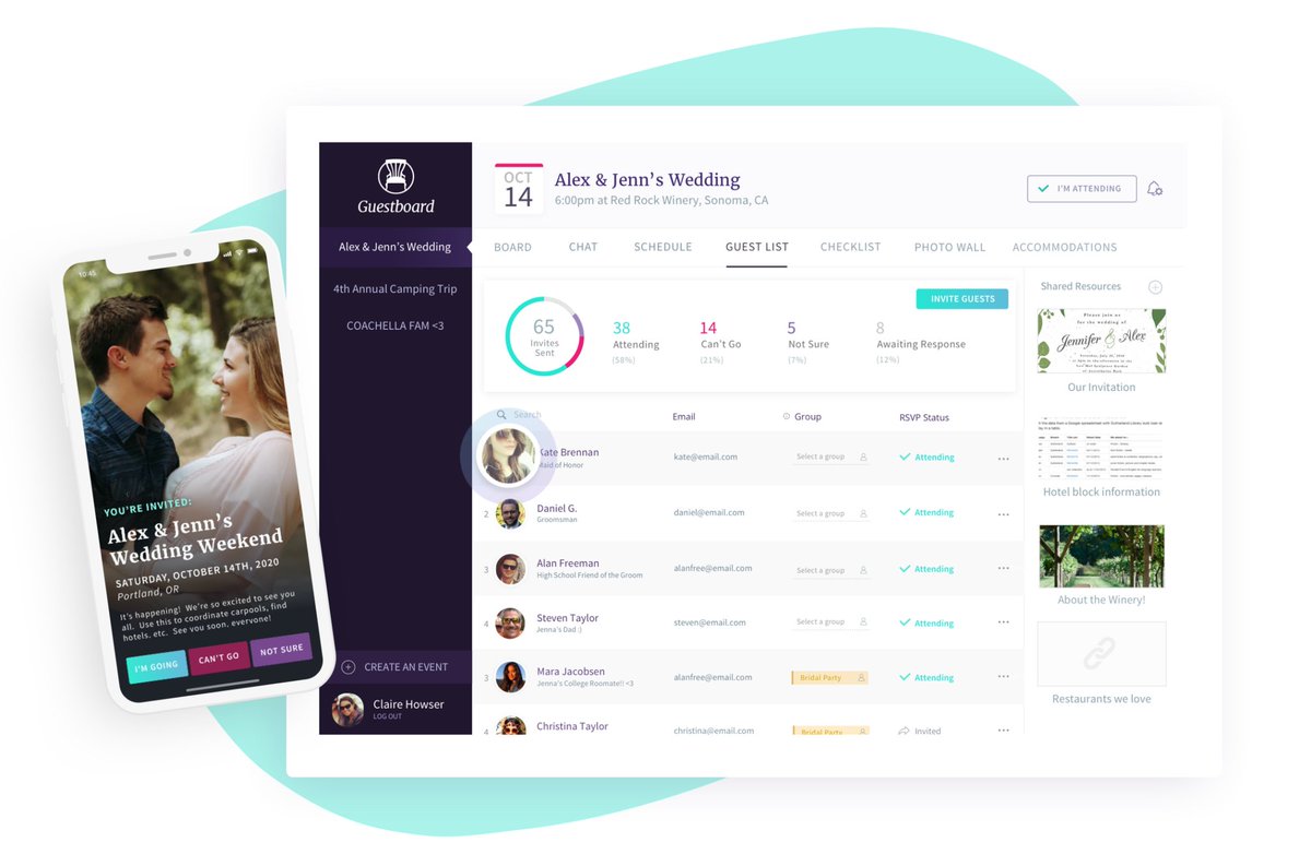 EventNewsBlog's tweet photo. 📢 NEW SUPPLIER ALERT: @guestboardapp has joined our supplier list! Guestboard - an event management platform,  is an affordable and flexible solution for managing groups of 10 – 1000+ find out more here: https://t.co/8V66uB1rY2 #eventprofs #eventtech #eventapp https://t.co/ZMZjFahU25