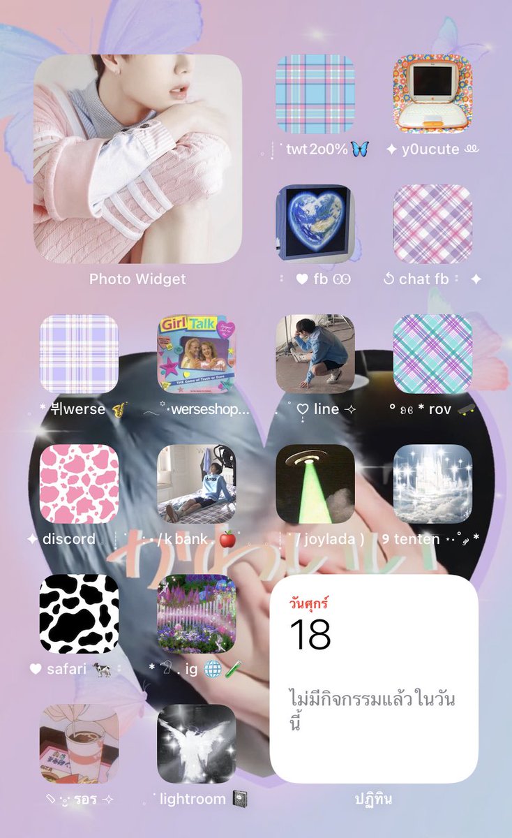 จะมาสอนทำหน้าจอแบบนี้ค่ะ สามารถเปลี่ยนชื่อแอพ / รูปได้ตามใจตัวเองเลยนะคะ (ˊ• ૢ·̫•ˋૢ) ❤︎