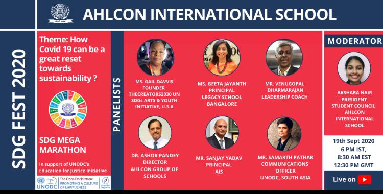 📢 One day to go! #SDGFest2020 #SDGMegaMarathon #AhconIntl
🗓️:19th September 
⏰: 6 pm. IST
Join us on You tube live : tiny.cc/sdgahlcon

Panelists:
<a href="/ashokkp/">Ashok Pandey</a> <a href="/y_sanjay/">Sanjay Yadav</a> <a href="/GailDavvis/">Gail Davvis-Arts, Culture, Sports For The #SDGs</a> #MrsGeetaJayanth #MrVenugopalDharmarajan <a href="/PathakSamarth/">Samarth Pathak</a> 

Moderator: <a href="/aksharanairr/">akshara (she/her)</a>
