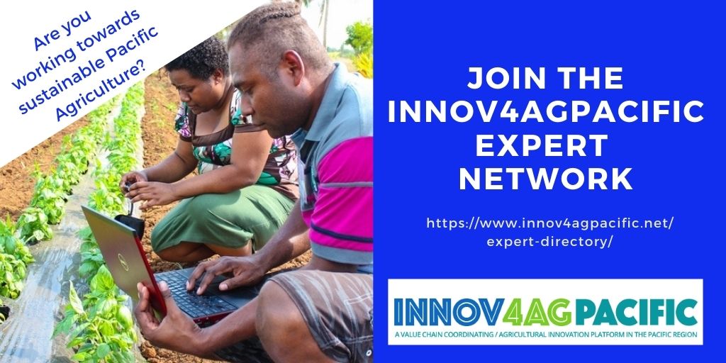 Innov4AgPacific (@innov4agpacific) on Twitter photo The <a href="/Innov4AgPacific/">Innov4AgPacific</a> expert directory provides access to national & regional expertise in the public/private sectors of #agriculture #fisheries #food #nutrition #valuechain & #agribusiness in the Pacific Islands. Contribute with your expertise & register: innov4agpacific.net/expert-directo… The <a href="/Innov4AgPacific/">Innov4AgPacific</a> expert directory provides access to national & regional expertise in the public/private sectors of #agriculture #fisheries #food #nutrition #valuechain & #agribusiness in the Pacific Islands. Contribute with your expertise & register: innov4agpacific.net/expert-directo…