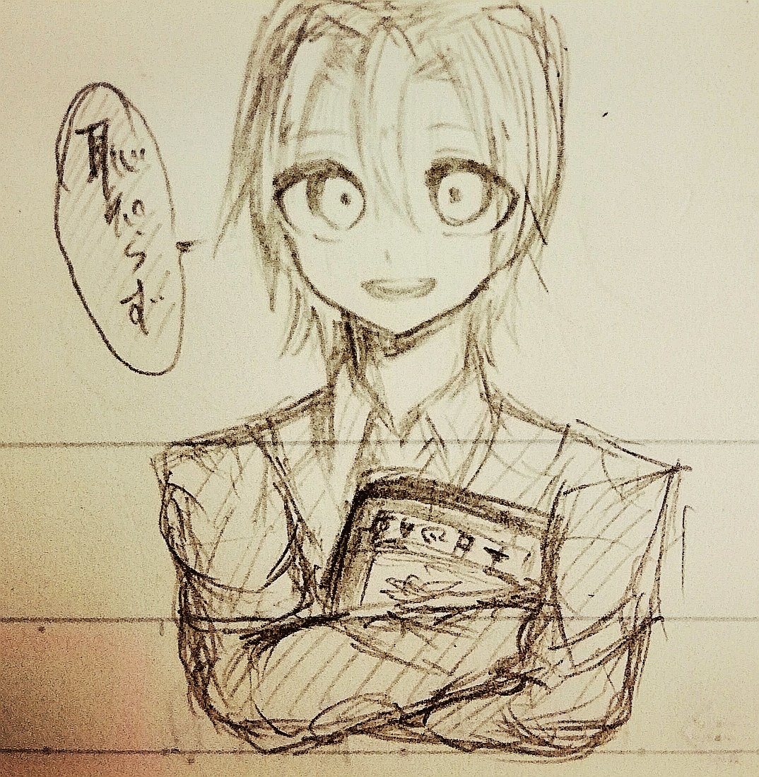 気に入ってる授業中の落描き集
右向き描けないしポーズも描けねえ 