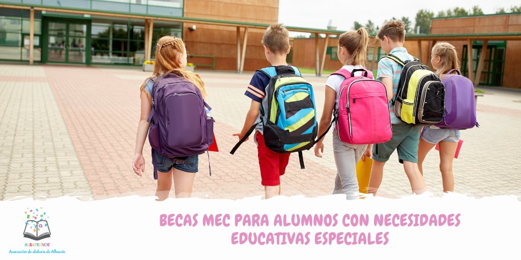 ‼️ Hasta el 30 de septiembre es posible presentar la solicitud para las #Becas MEC para alumnos con Necesidades Específicas de Apoyo Educativo del curso 2020-2021

ℹ️ Para más información y trámites visita la web 👉 bit.ly/30IE579

#Albaprende #Dilexia #educaciónespecial