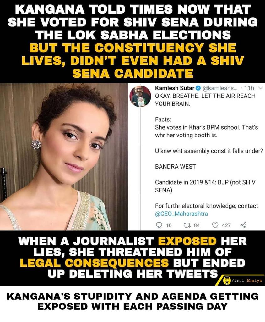 sudamhadpe's tweet photo. Feku Kangna 😂😂 @KanganaTeam https://t.co/CWTFCcYJhH