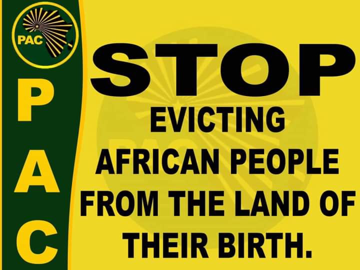 [IN PICTURES] 

#PositiveActionCampaign
1. Return of land 
2. Reparations for all victims of apartheid colonialism and land dispossession 
3. Fall of all colonial-apartheid symbols. 
4. Equitable redistribution of wealth
5. Release of ALL political prisoners. #FreeAplaSoldiers